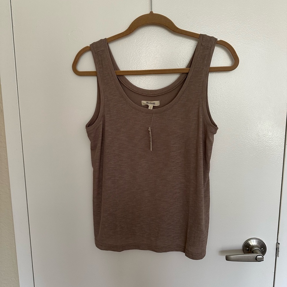 Madewell Brown Sleeveless Tank Top